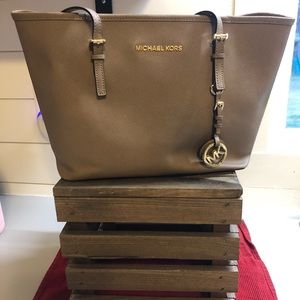 Michael Kors Saffiano Leather Medium Satchel